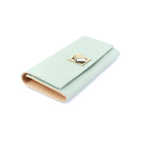 NWT Kate Spade Lizard Embossed Cyndy Wallet Dusty Mint - Picture 8 of 12